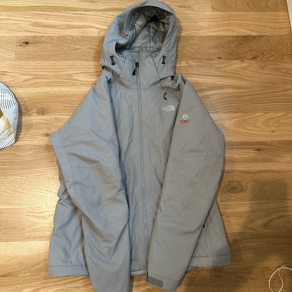 northface summit series womens grey ski coat